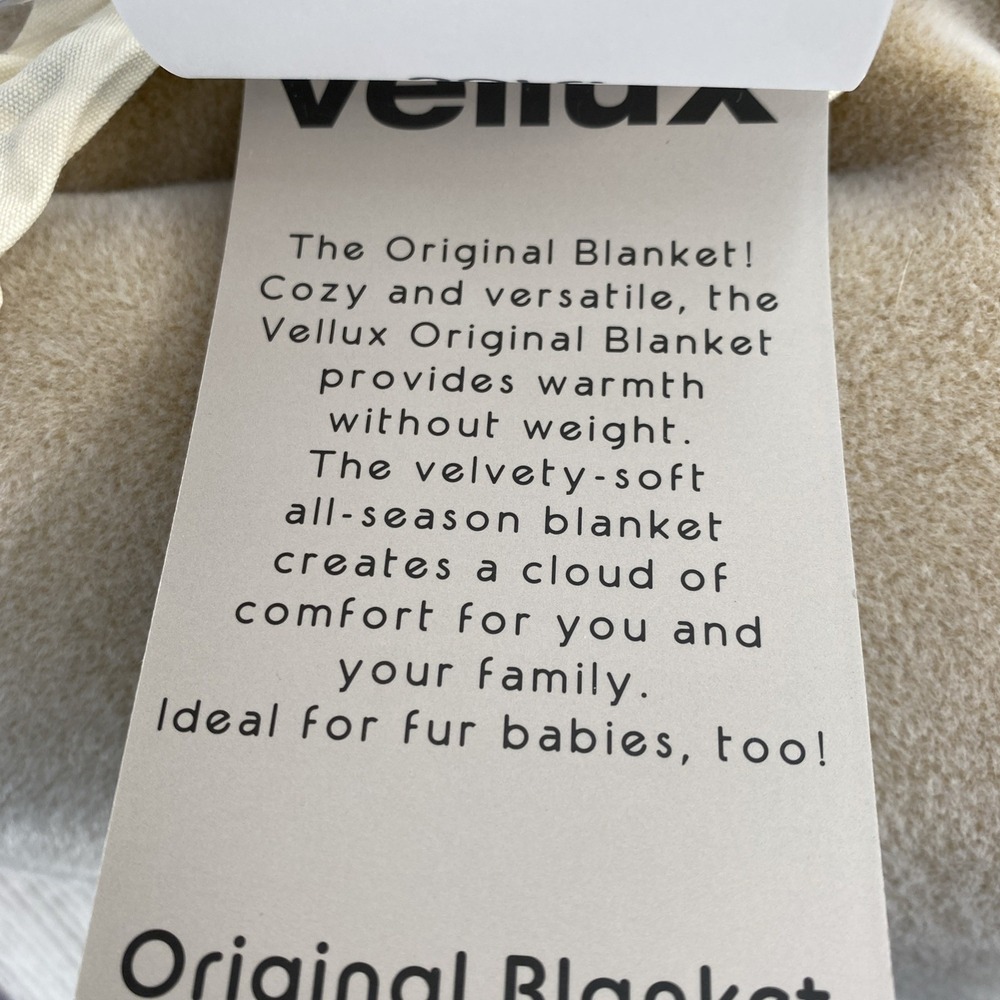 Vellux Blanket FULL/QUEEN Tan Original Insulating Core Hotel Style Lightweight - Picture 9 of 10